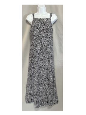 Navy & White Floral Maxi Dress - Women's Lightweight Summer Dress